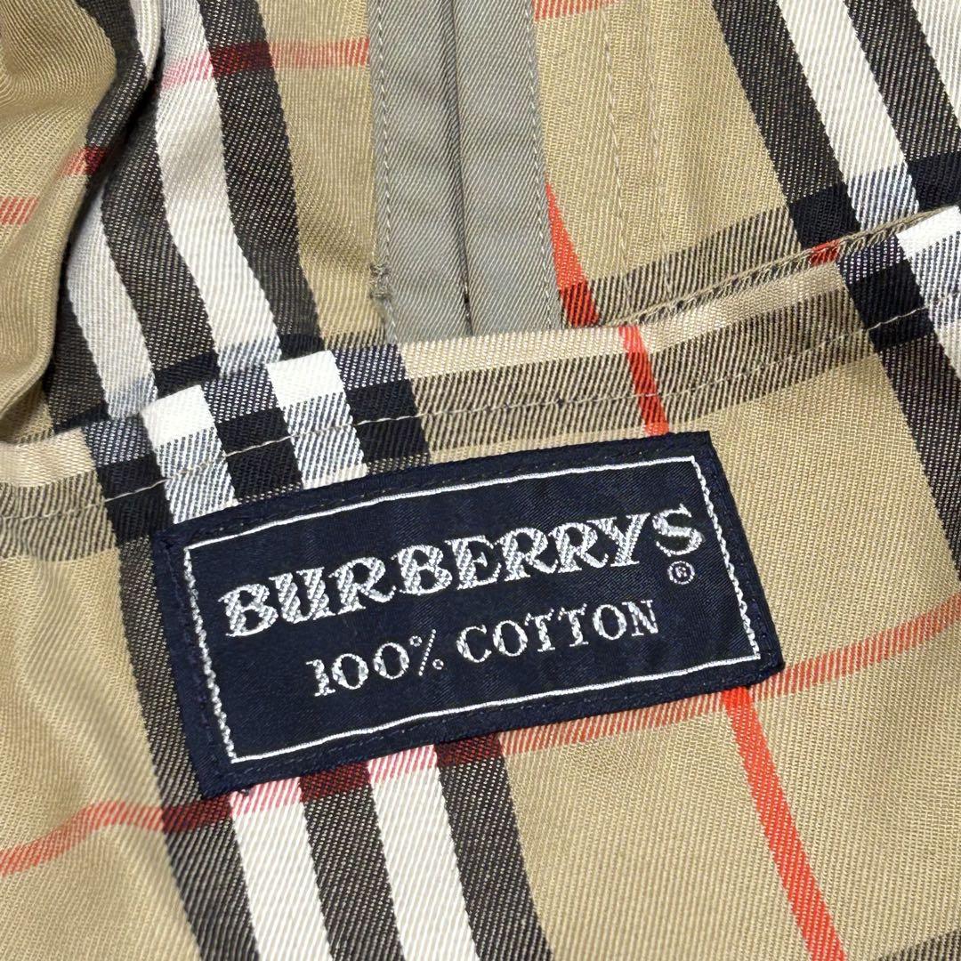 美品 burberrys 玉蟲色 英国製 ステンカラーコート ライナー付