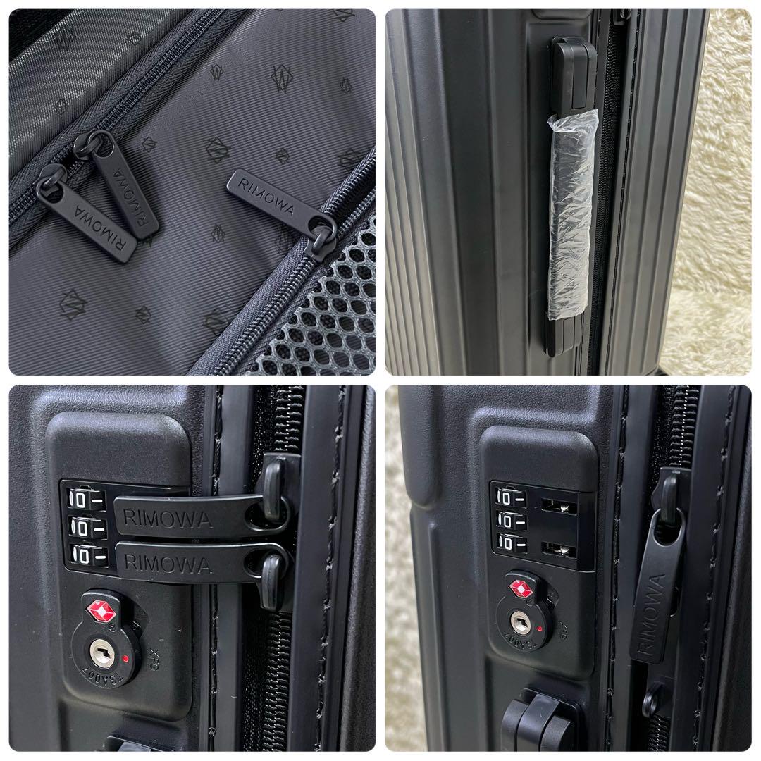 リモワ　キャリーケース　キャビン　4輪　マットブラック　黒　TSAロック