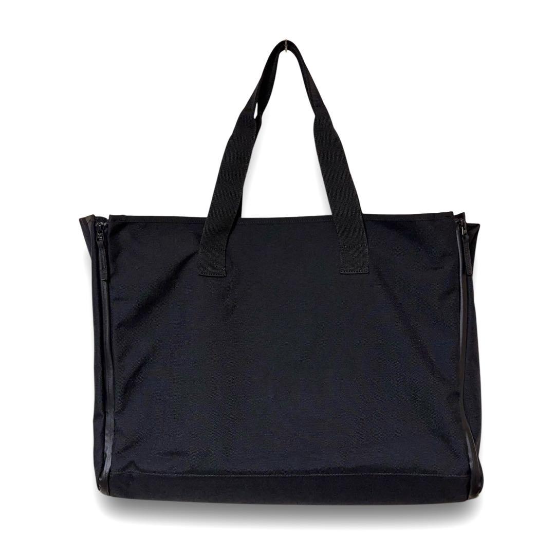 [未使用品] 無印良品 大きく開く ガーメントバッグ トートバッグ 撥水 黒
