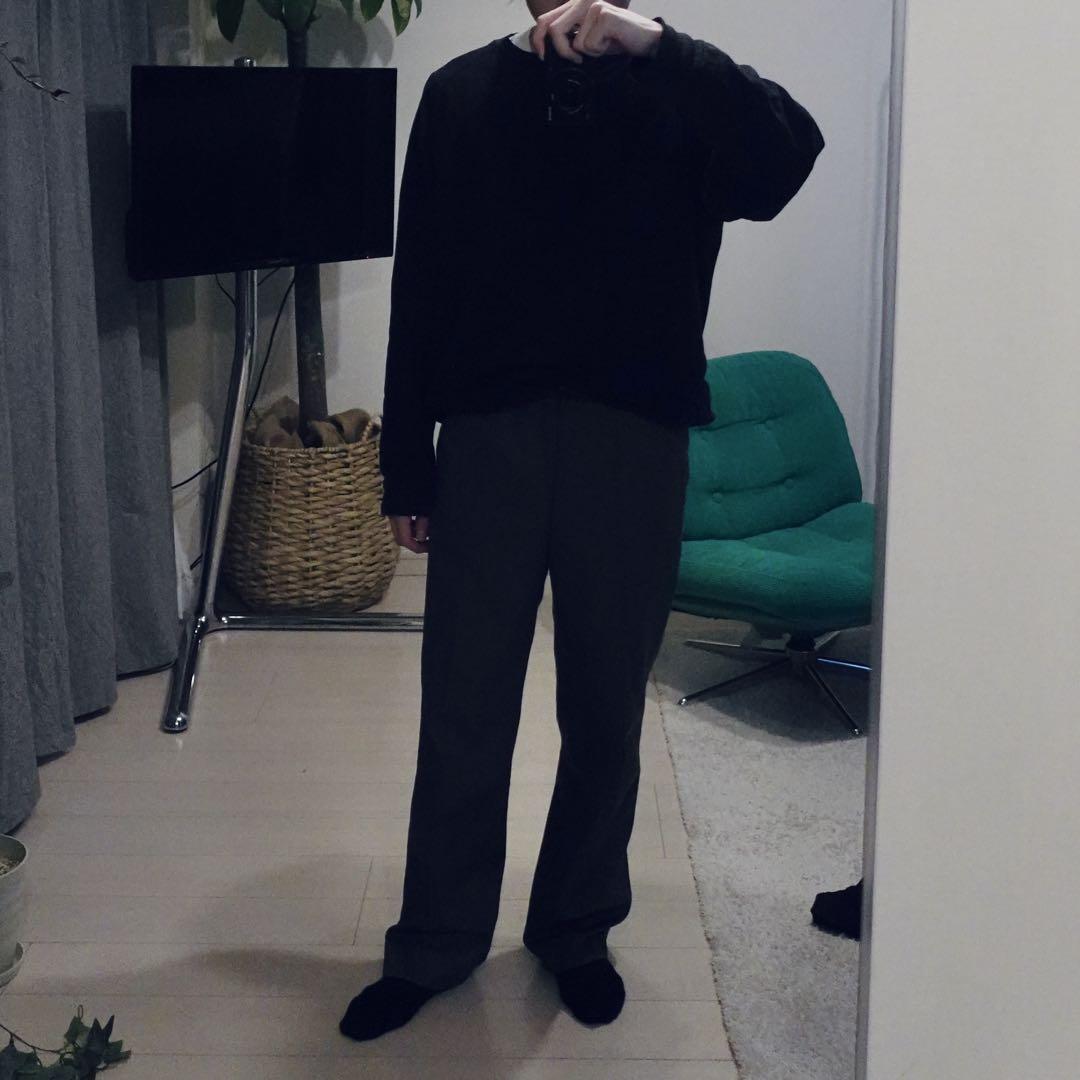 A.P.C. コットン　ワイドストレート　ワークチノパンツ　ririジップ