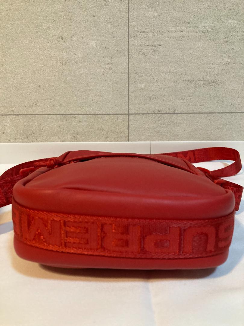 Supreme ショルダーバック　クロスボディ　レザー　レッド