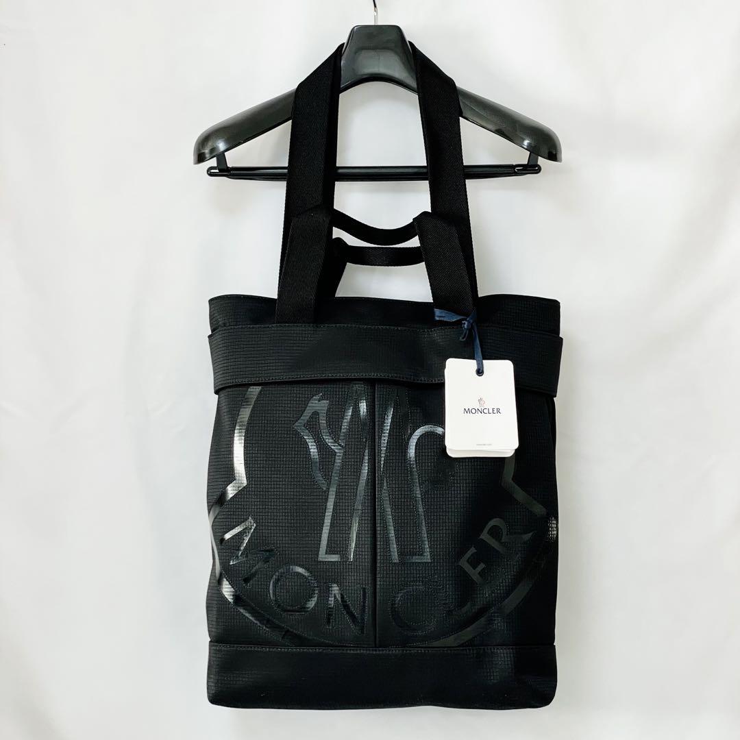 ★送料・関税込★MONCLER★モンクレール CUT トートバッグ★ MONCLER】Monogram トートバッグ モノグラム柄 ニット ロゴ
