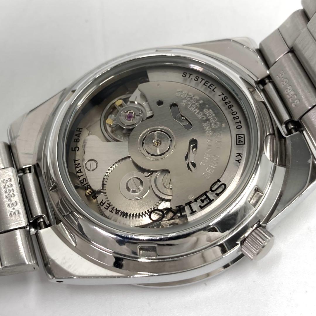 【稼働】SEIKO5/セイコー 自動巻き スケルトン 21JEWELS メンズ