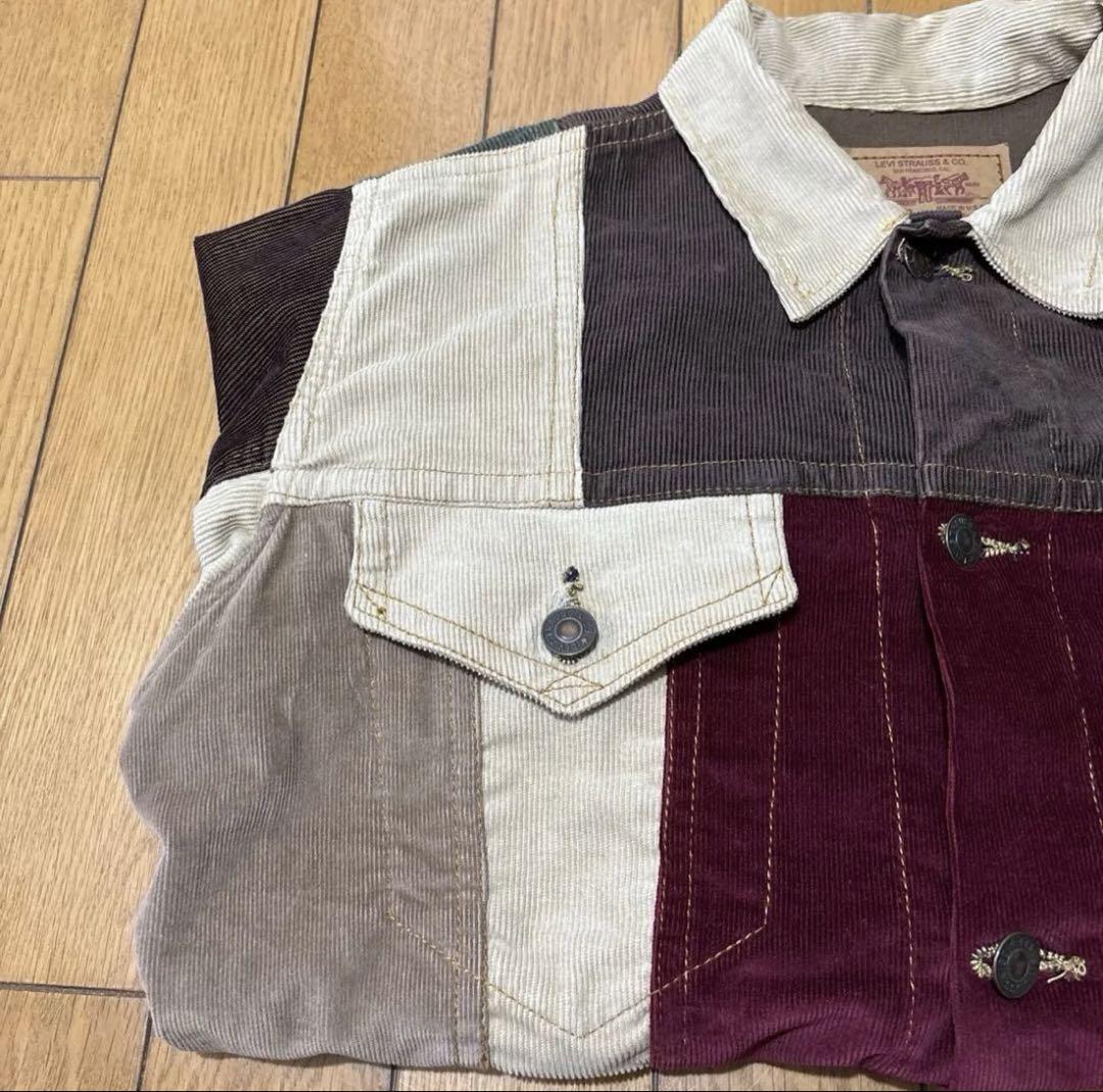 USA製　リーバイス コーデュロイ　ジャケット　クレイジーパターン