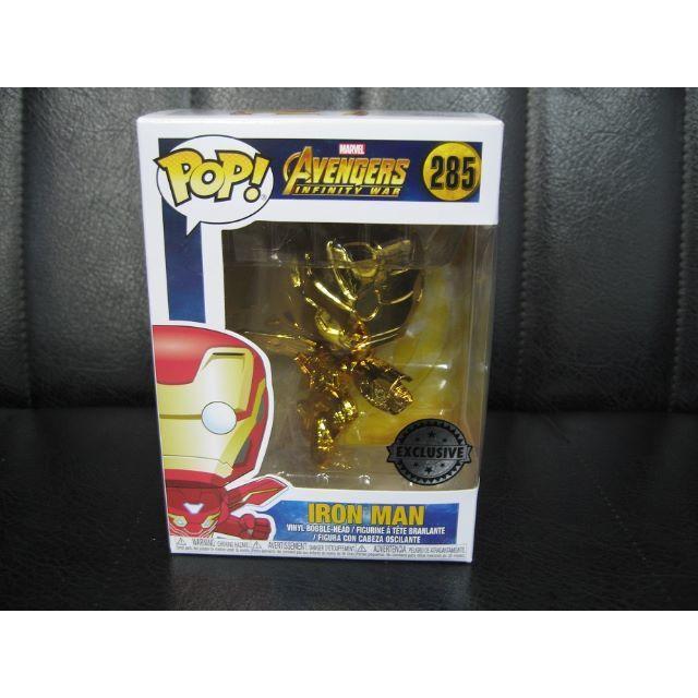 全国送料無料 限定 #285 メタリック クロム ゴールド アイアンマン POP Funko アメコミ