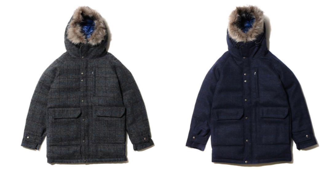 【美品】THE NORTH FACE Harris Tweed ダウン サイズS HARRIS TWEED × THE NORTH FACE ダウンジャケット