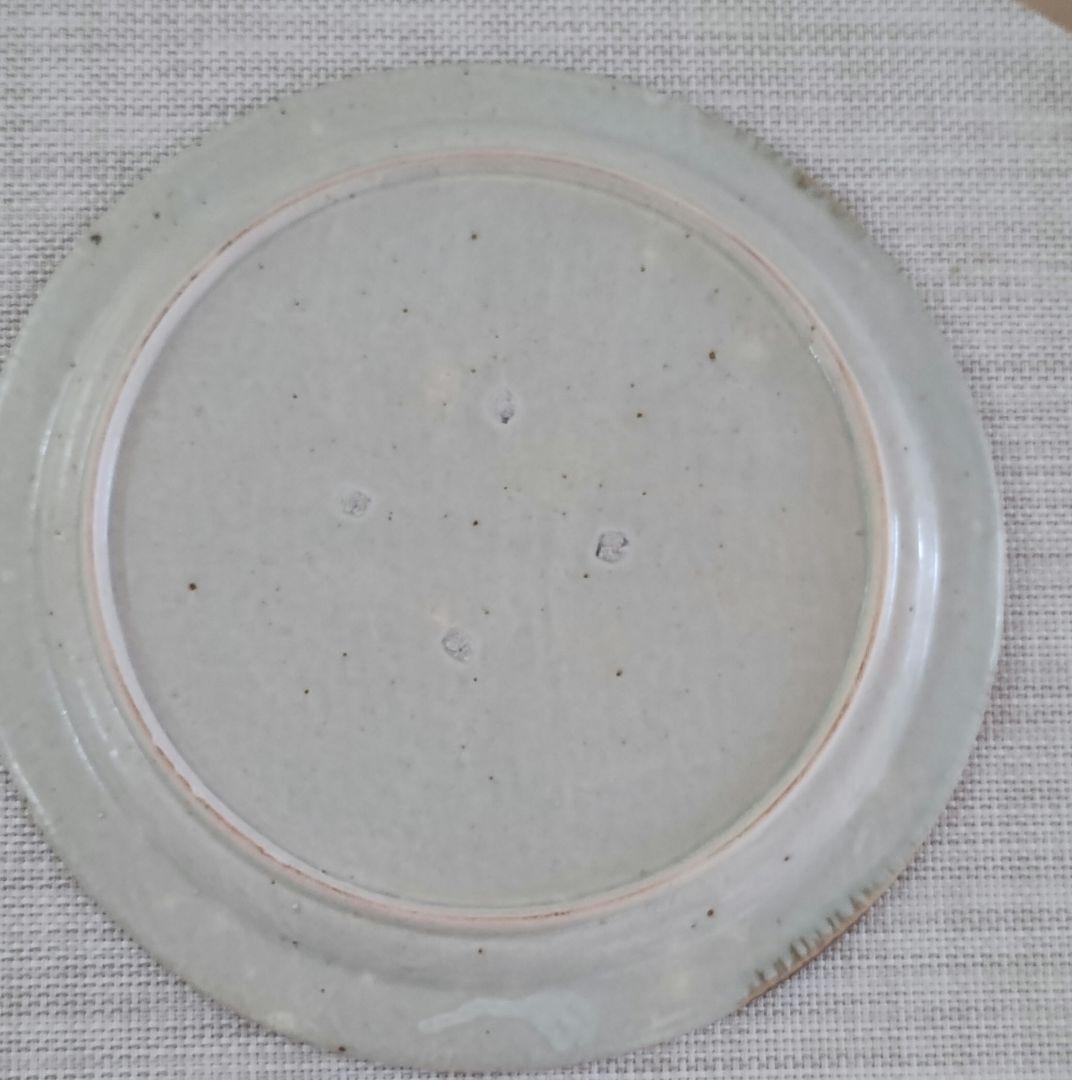 【お得】 市野吉記さん コウホ窯 丸皿 約25cm 食器