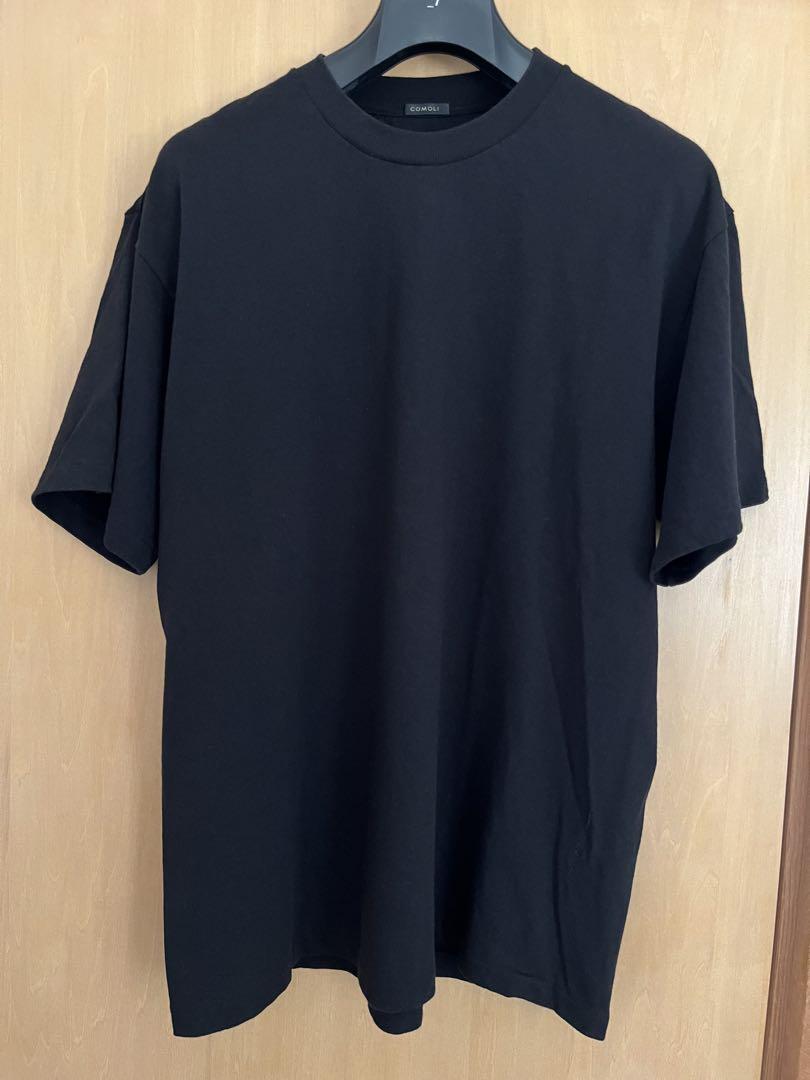 comoli コモリ　2024SS コットンジャージー半袖Tシャツ　ブラック