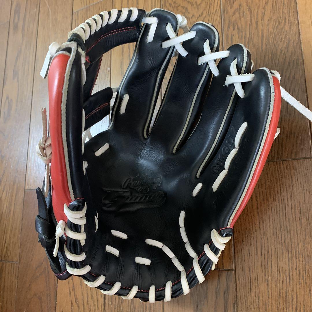 Rawlings 軟式グローブ 黒/赤