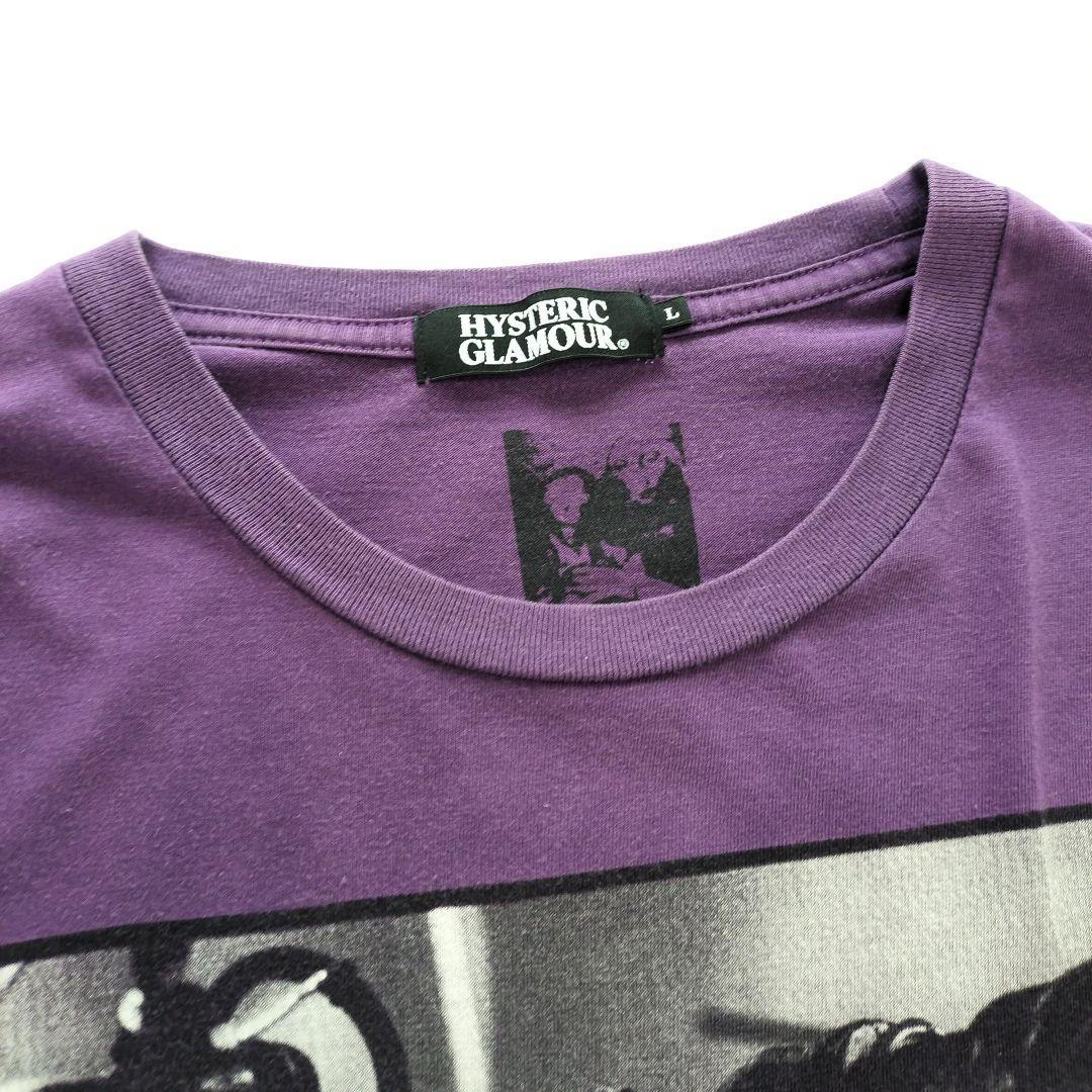 ヒステリックグラマー カートコバーン フォト Tシャツ パープル