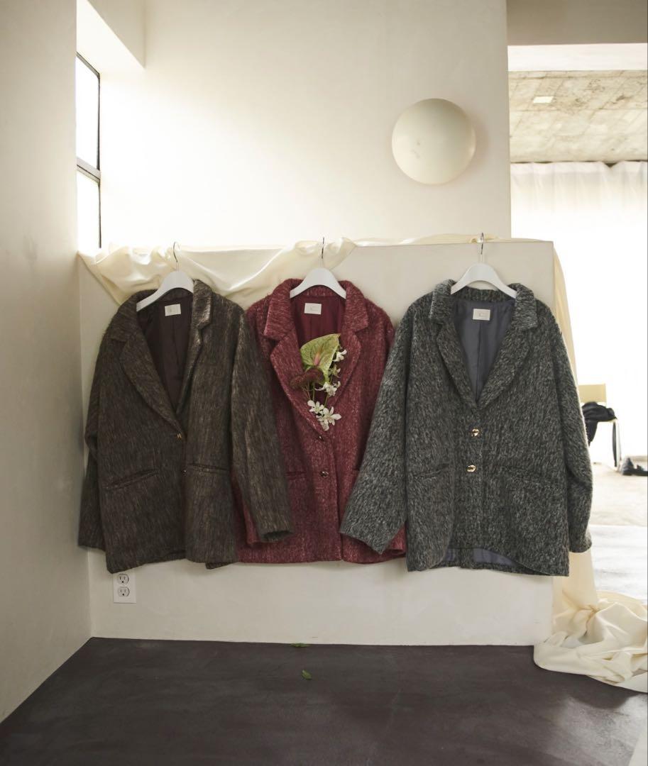 loin nuit shaggy coat/シャギーコート ブラウン