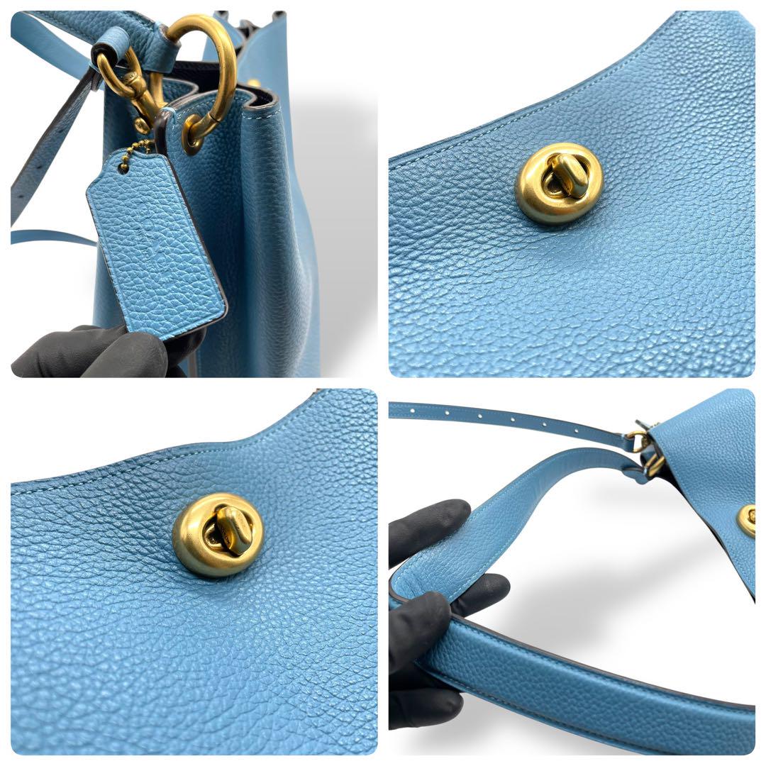 【未使用級】COACH 55200 2WAY ショルダーバッグ　ターンロック