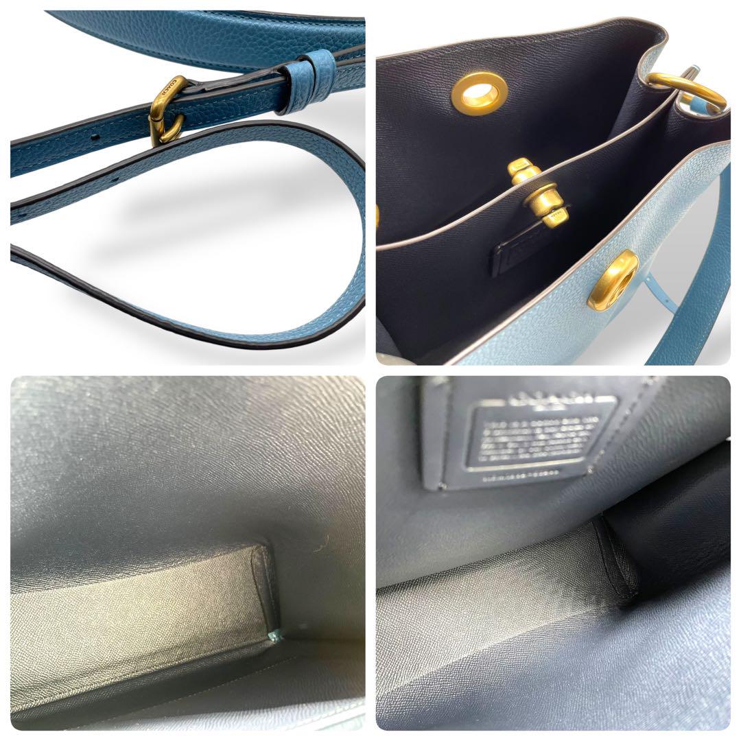 【未使用級】COACH 55200 2WAY ショルダーバッグ　ターンロック