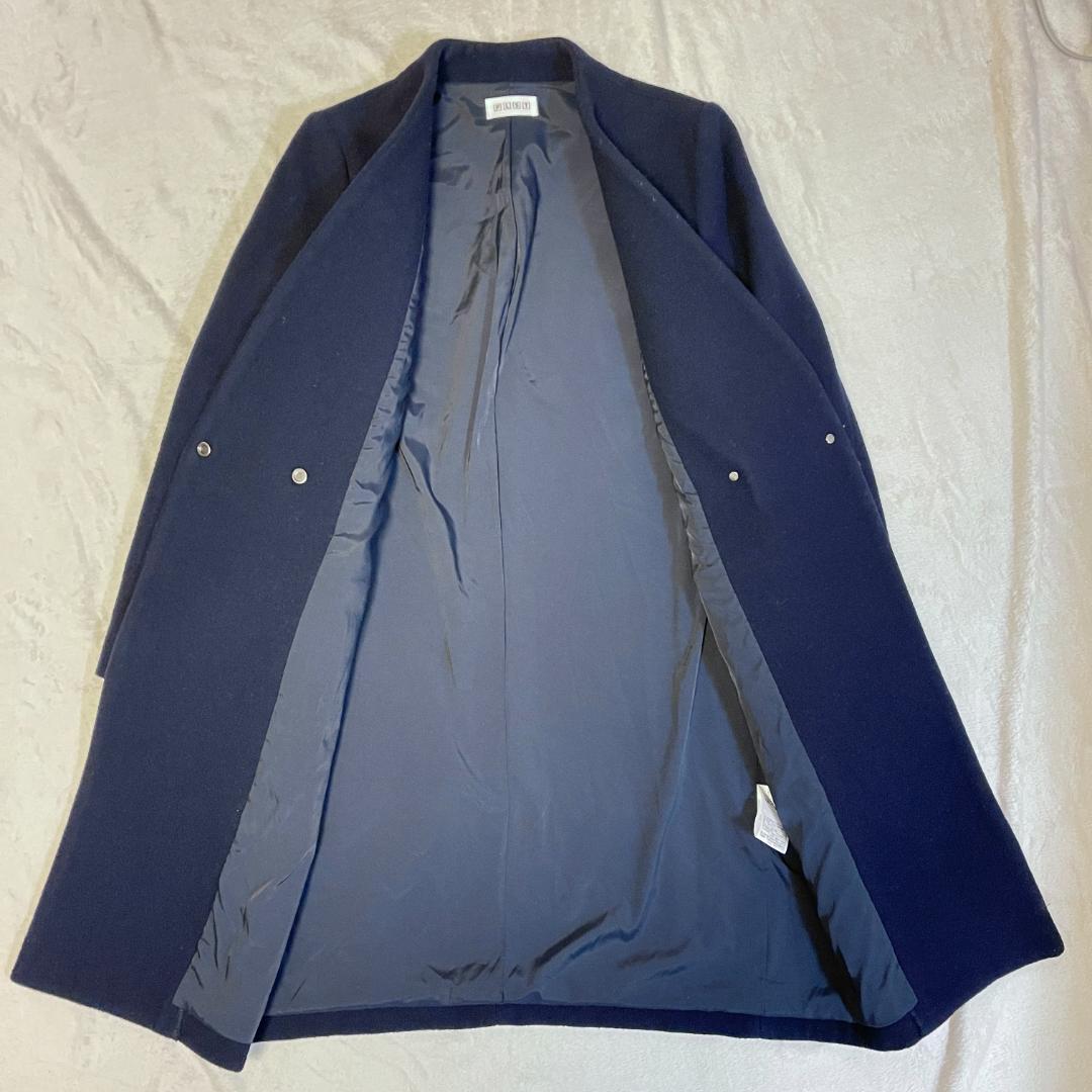 当店限定販売】PLST ノーカラーコート S ロングコート シングルボタン