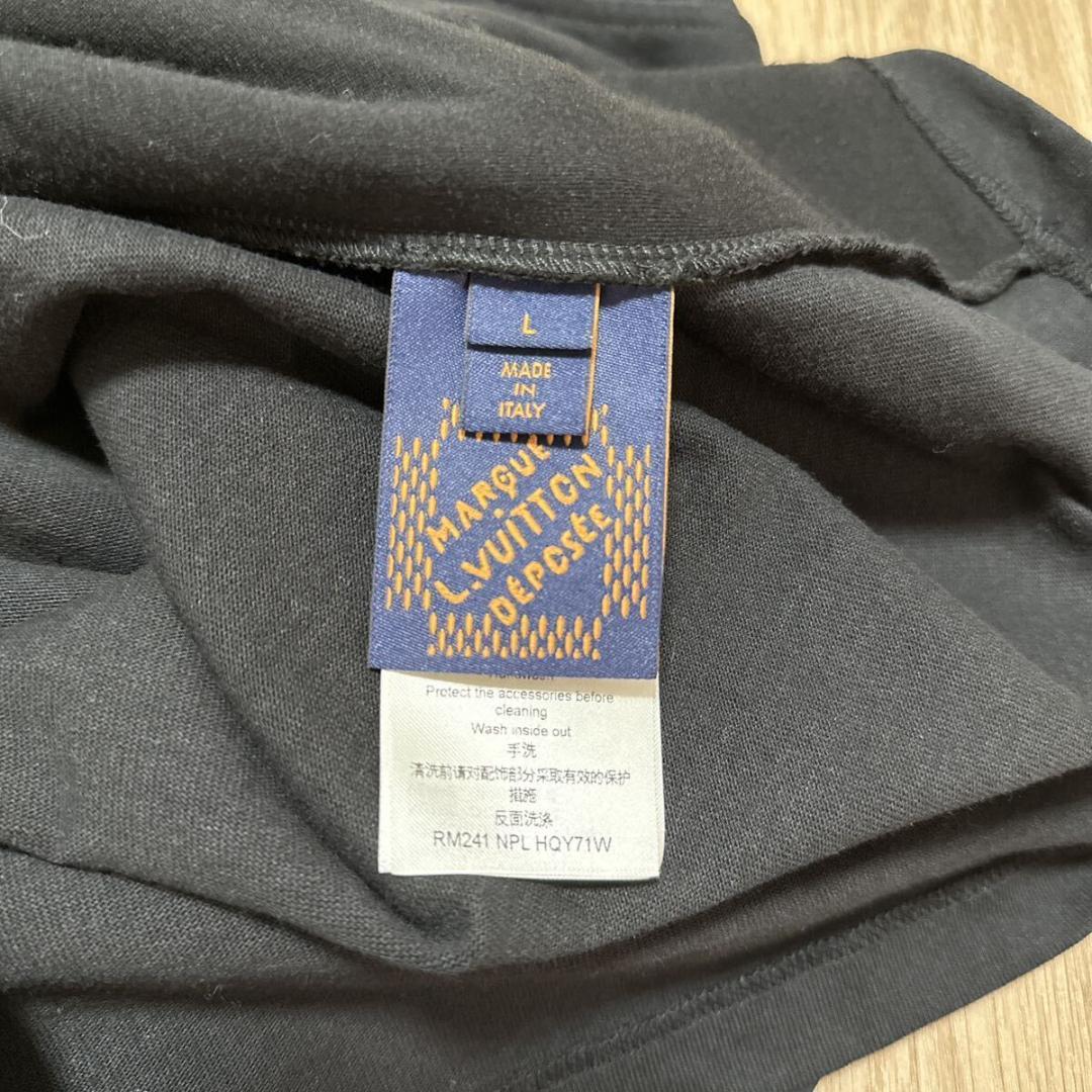 ルイヴィトン エンブロイダード シグネチャー コットン Tシャツ size L