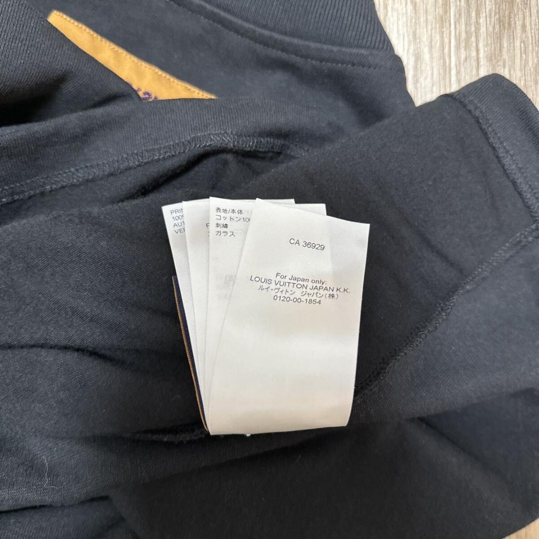 ルイヴィトン エンブロイダード シグネチャー コットン Tシャツ size L
