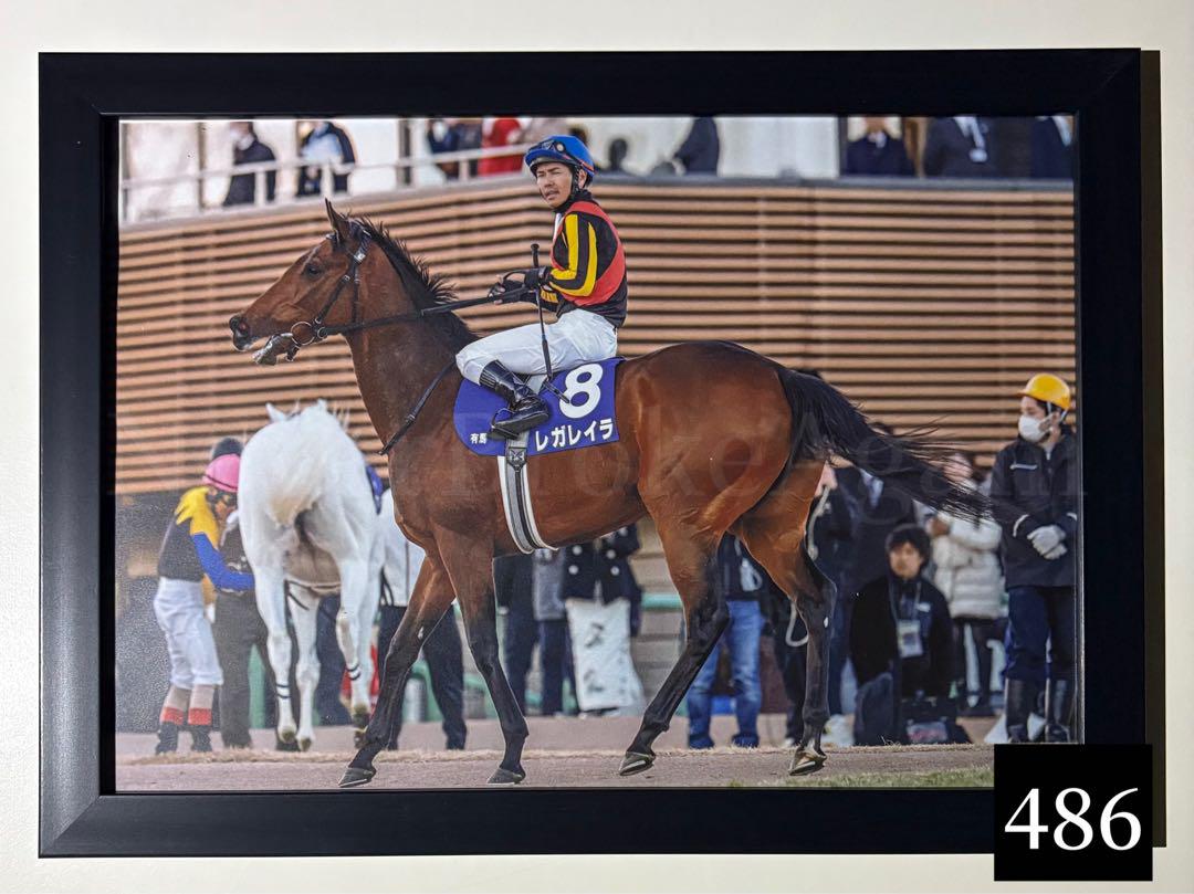 JRAポスター レガレイラ A4 黒額縁付】レガレイラ 競馬 有馬記念 ウマ娘 ポスター A4 武豊