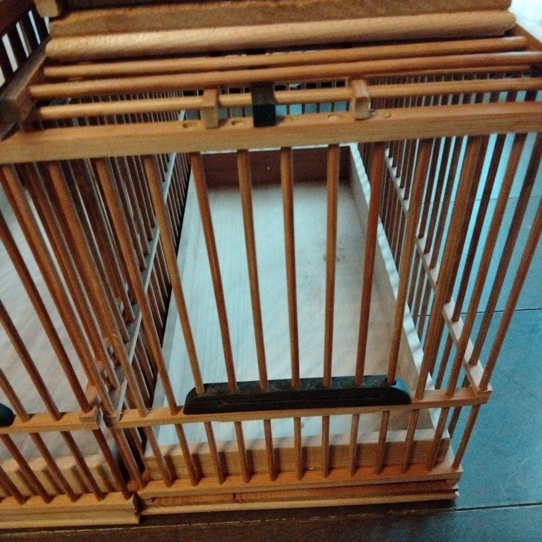 未使用品　4台セット　竹籠　鳥かご　めじろ籠