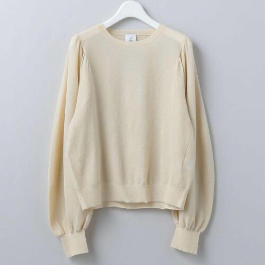 6(ROKU) VOLUME SLEEVE KNIT/ニット パフスリーブ
