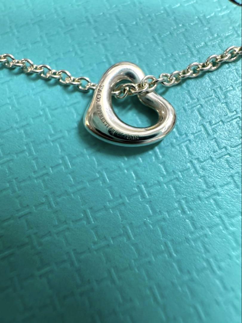 美品 Tiffany エルサ・ペレッティ オープンハートネックレス