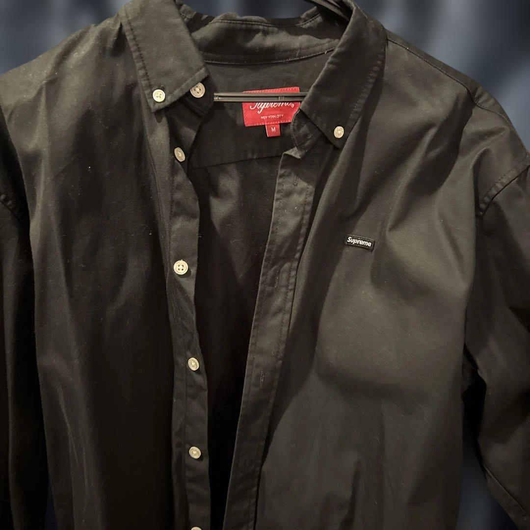 Supreme ブラック 長袖シャツ M
