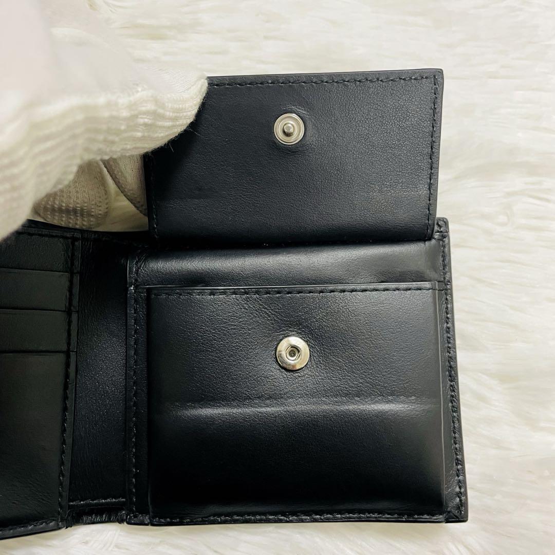未使用級✨ボッテガヴェネタ 二つ折り財布 カセット ブラック 現行