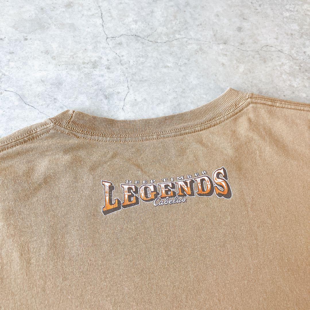 90s vintage cabela's アニマル シカ ロンT カベラス