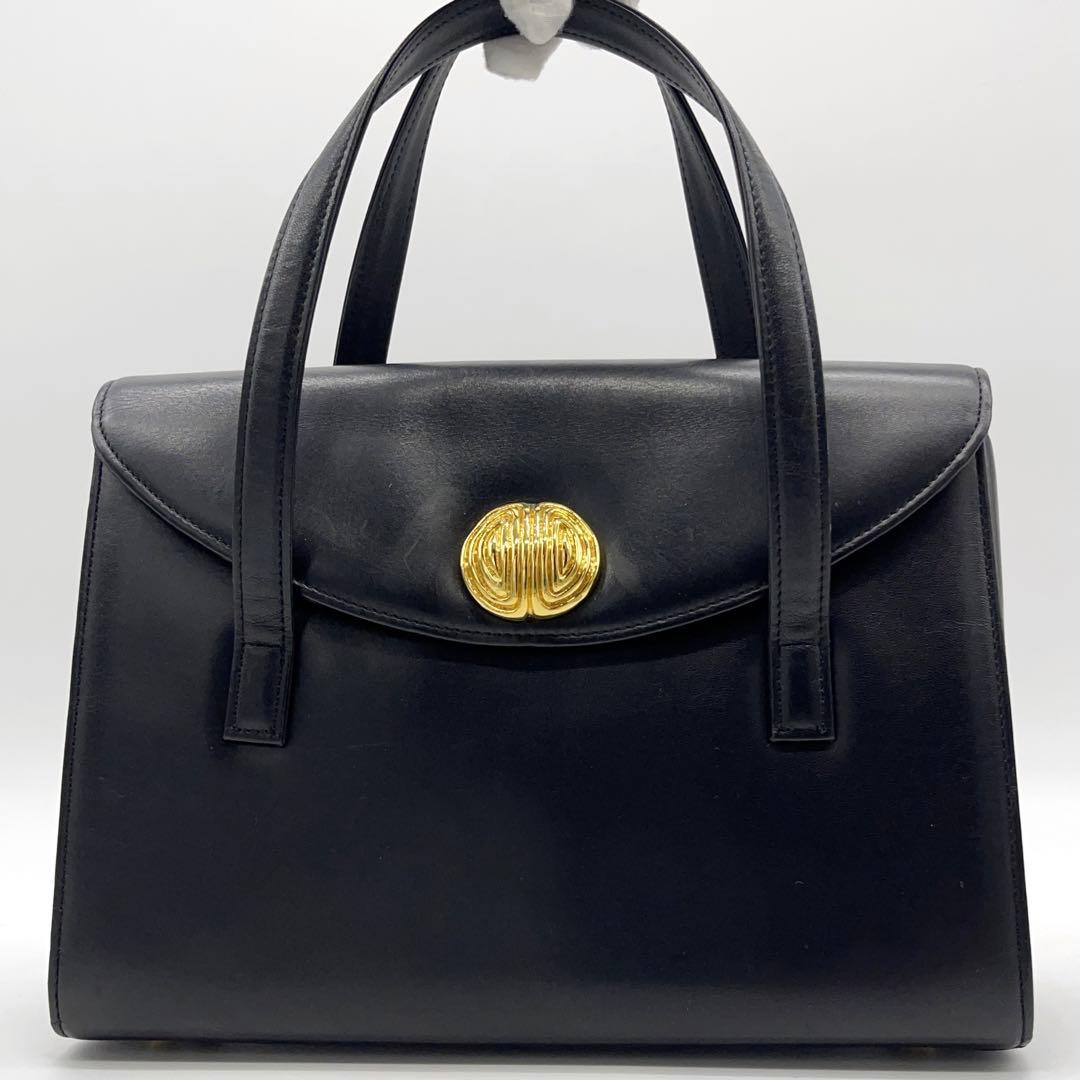お1人様1点限り】 美品 ジバンシー ハンドバッグ レザー ゴールド金具