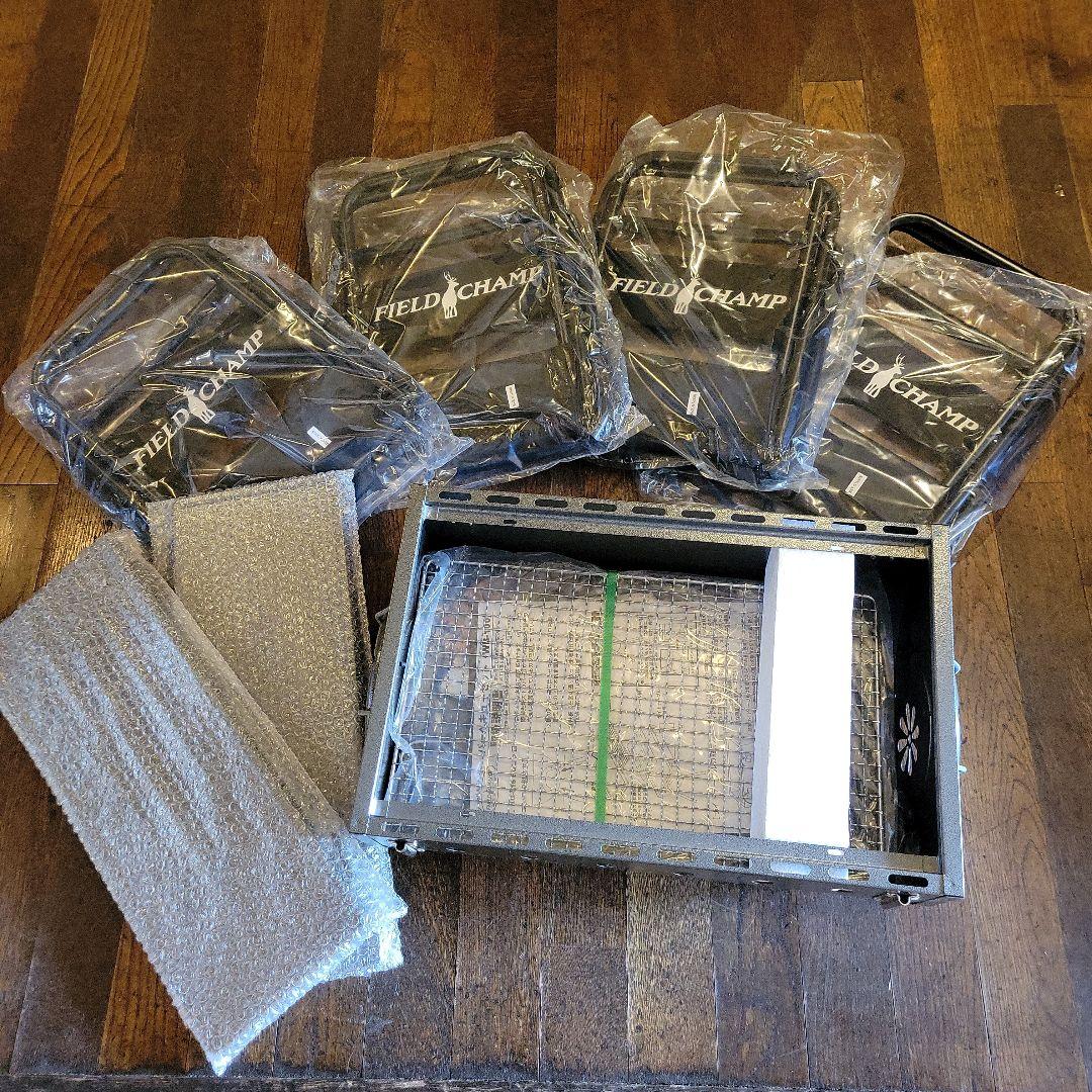 【メーカー再生品】 フィールドチャンプ BQコンロ&テーブルセット バーベキュー・調理用品