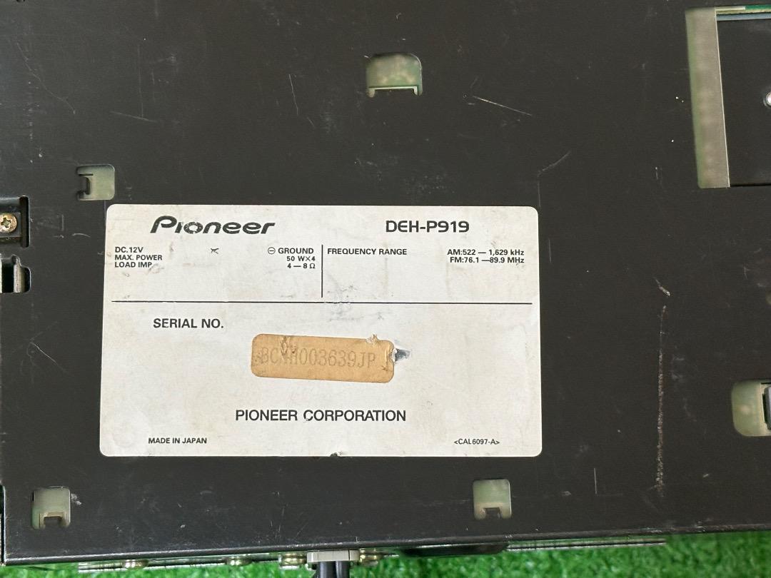 パイオニア DEH-P919 1DIN カーオーディオ CDプレーヤー .