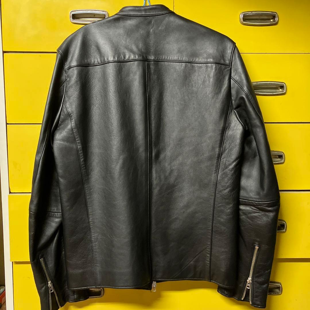 LIDNM 黒レザーライダースジャケット LIDNM 黒レザーライダースジャケット