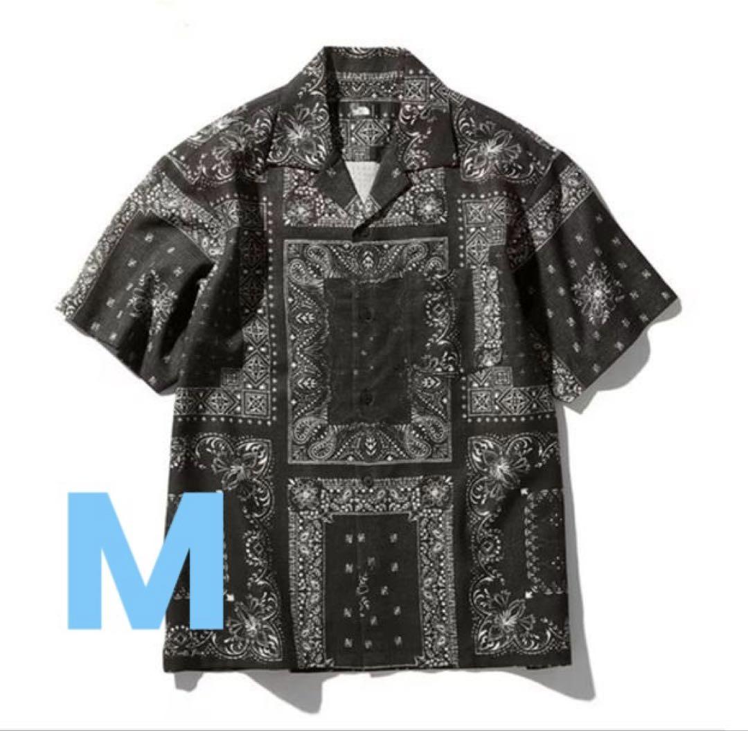 ノースフェイス ペイズリー サマーシャツ 黒 M