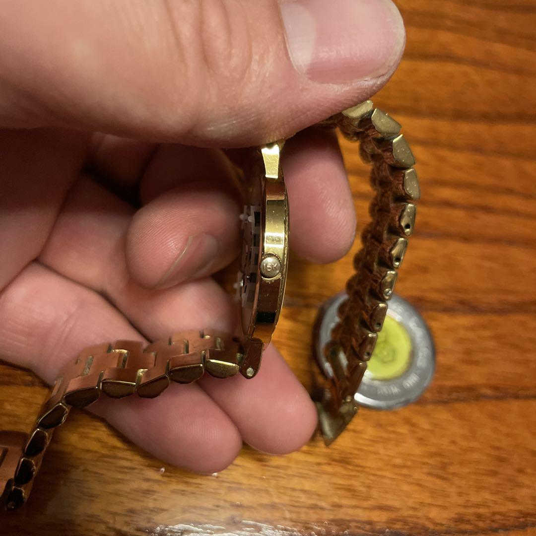 LANGS GOLDクォーツ　18k ダイヤ　腕時計　メンズ