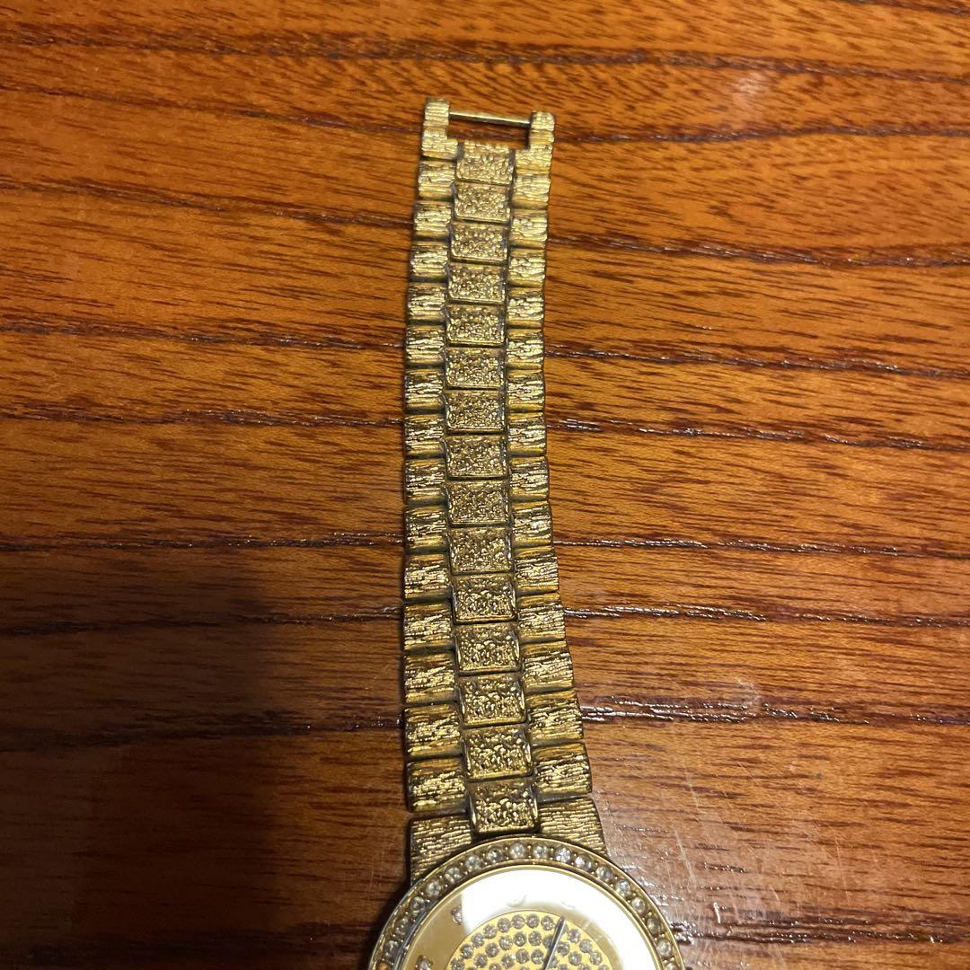 LANGS GOLDクォーツ　18k ダイヤ　腕時計　メンズ