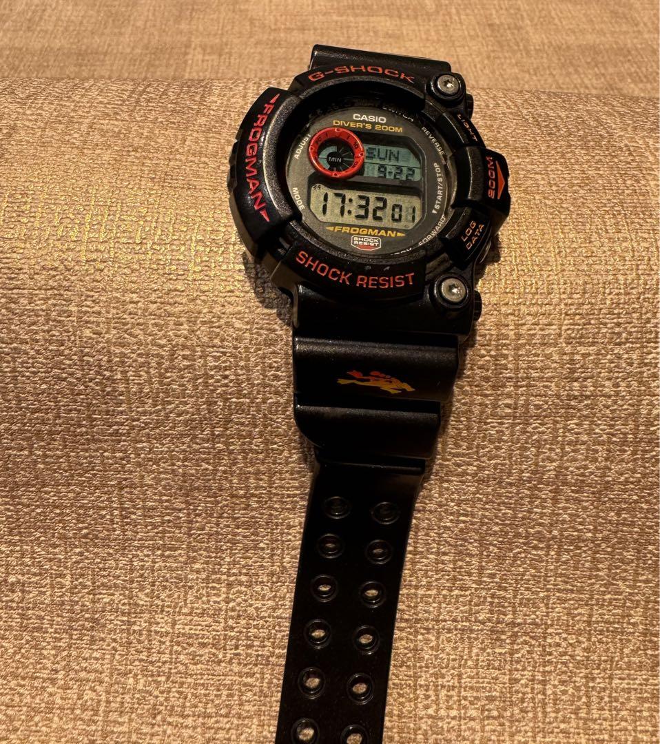 CASIO FROGMAN フロッグマン 毒蛙 マジョーラ　デジタル腕時計 黒