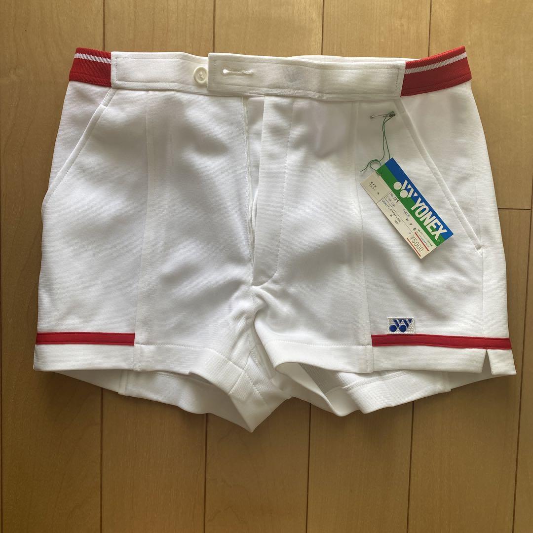 ヨネックス ショートパンツ 白 メンズ W74 レトロ（【YONEX