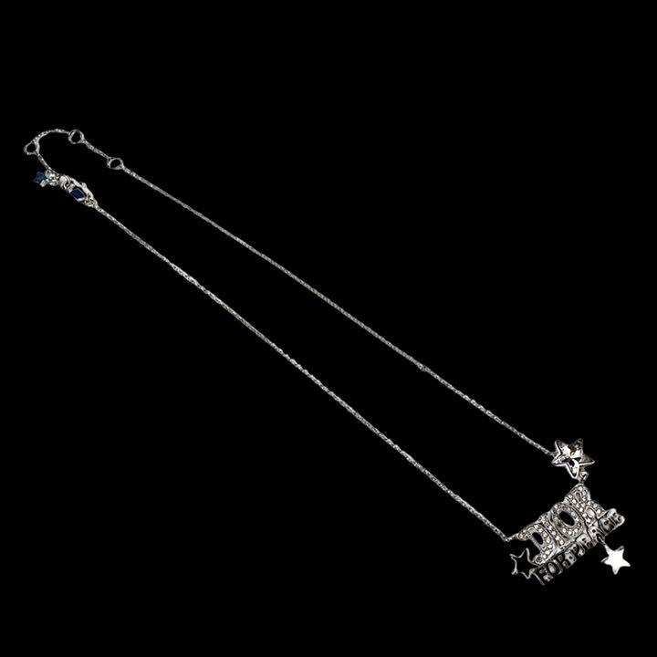までの╛ 良品 ラインストーン ネックレス シルバー 7Lmbl-m29041135079 激レア ディオール dior ≻チョーカー