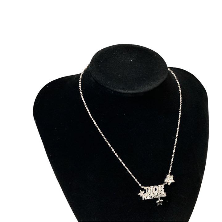 までの╛ 良品 ラインストーン ネックレス シルバー 7Lmbl-m29041135079 激レア ディオール dior ≻チョーカー