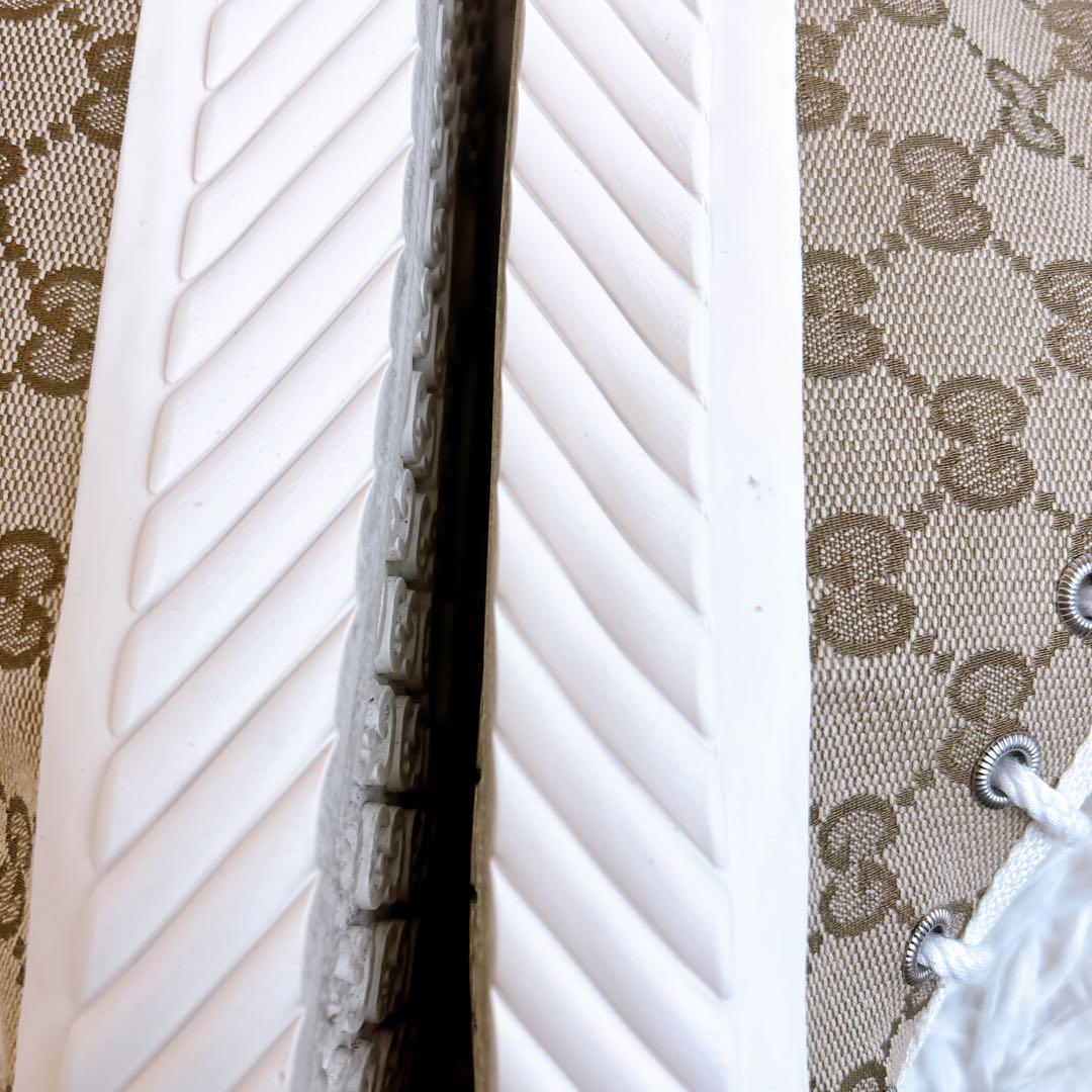 良品　GUCCI グッチ　GGキャンバス　ハイカットスニーカー　サイズ6 靴