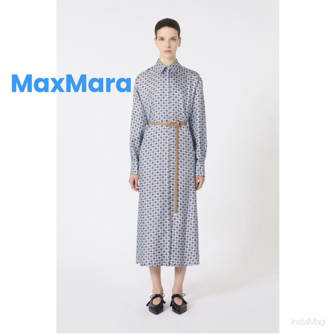 ❇️MaxMaraマックスマーラ25秋シルクシャツワンピース