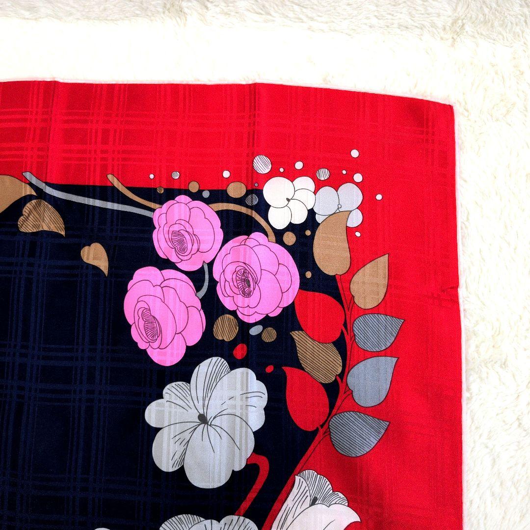 ⭐美品⭐クリスチャンディオール　花柄　スカーフ　レッド