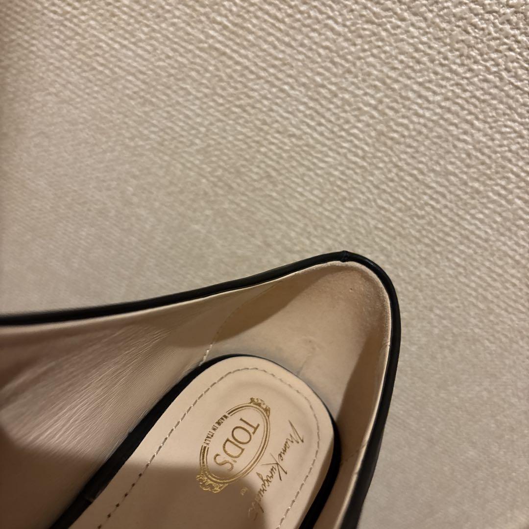 TOD'S Mame Kurogouchi パンプス37 トッズマメクロ24㎝