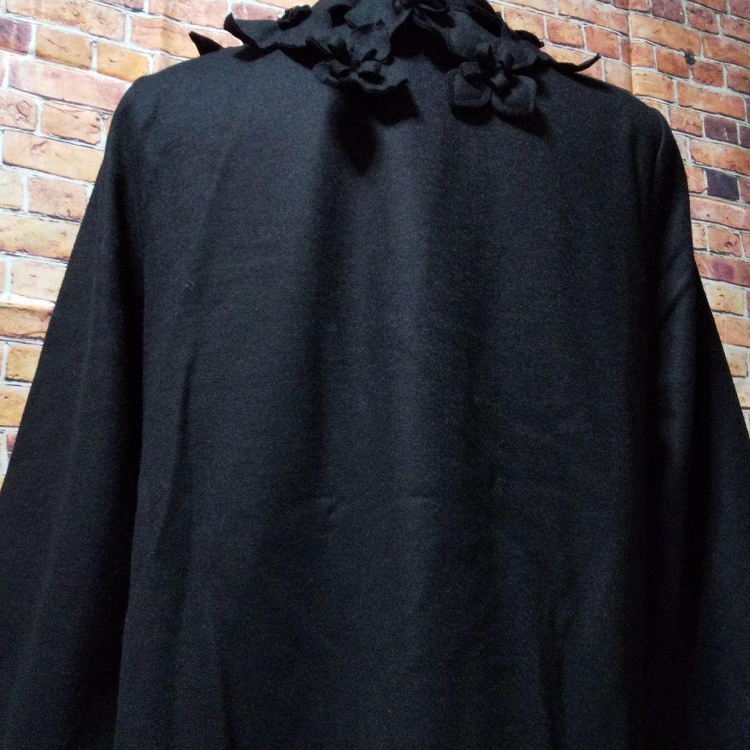 定番新作 orsay 黒 ウール60%♡襟元花びら♡華やか♡ nE3hF-m29042909174 オルセーパンツ♡スーツJK 通販超激得