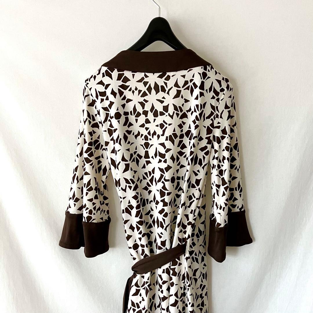 美品 ダイアンフォンファステンバーグ ラップワンピース シルクジャージー 2