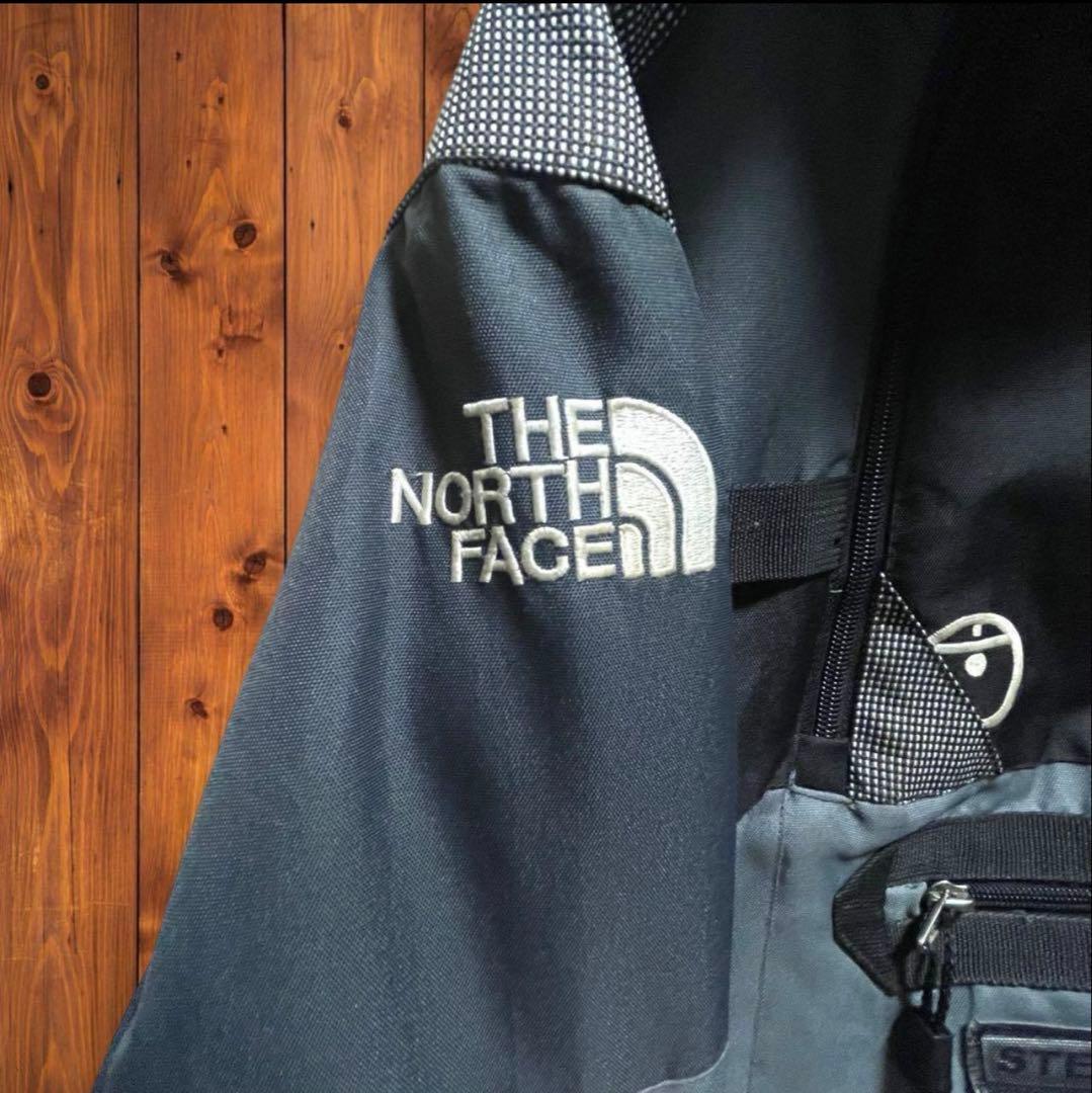 古着ノースフェイス90sSTEEPTECHスキーダウンジャケットグレーMM THE NORTH FACE GULLKHAN_COM