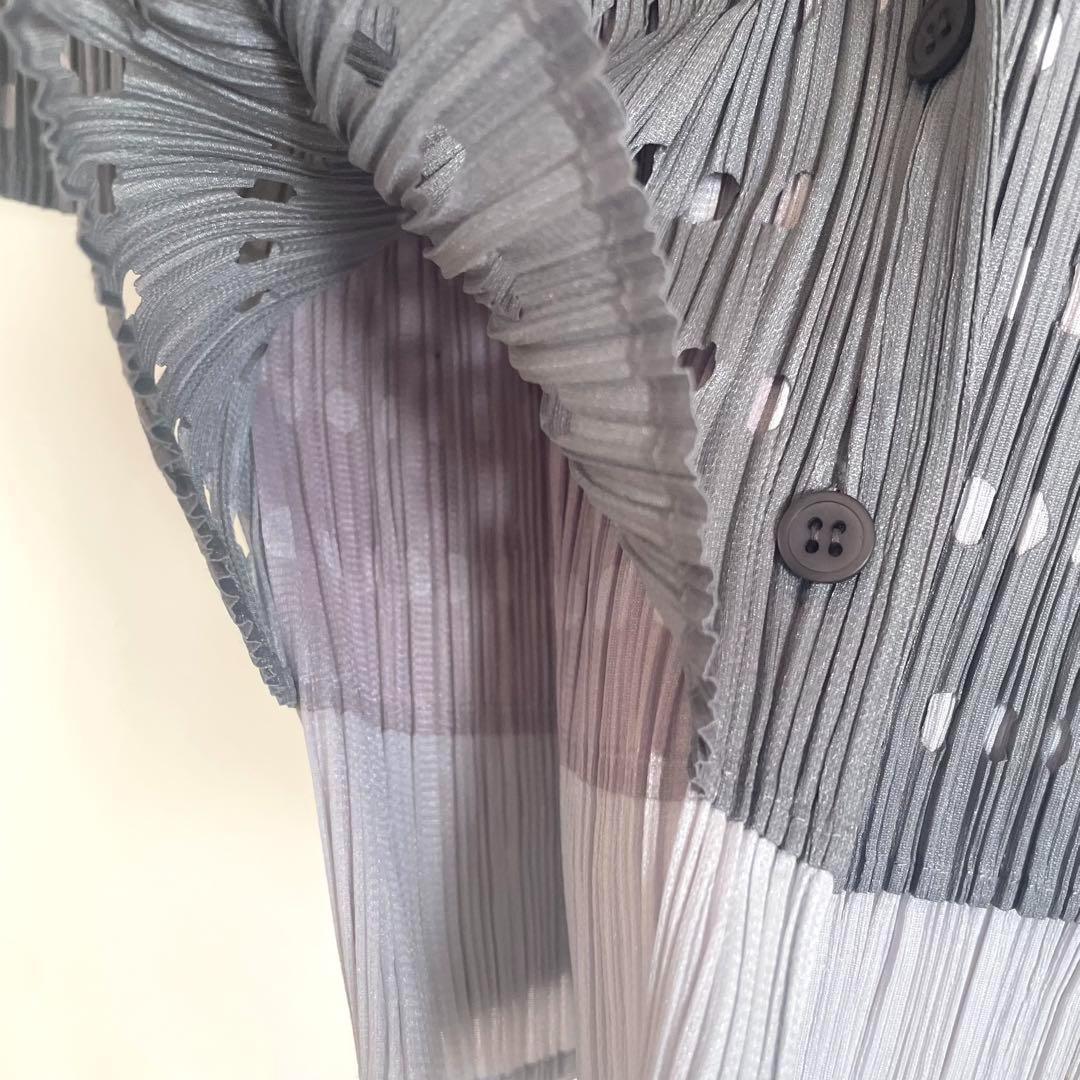 PLEATS PLEASE プリーツプリーズ　重ね仕様　グレー　カットソー