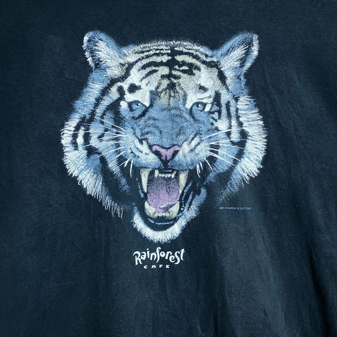 USA製 アニマル レインフォレストカフェ ブラック XL 半袖 Tシャツ USA製 アニマル レインフォレストカフェ ブラック XL 半袖 Tシャツ