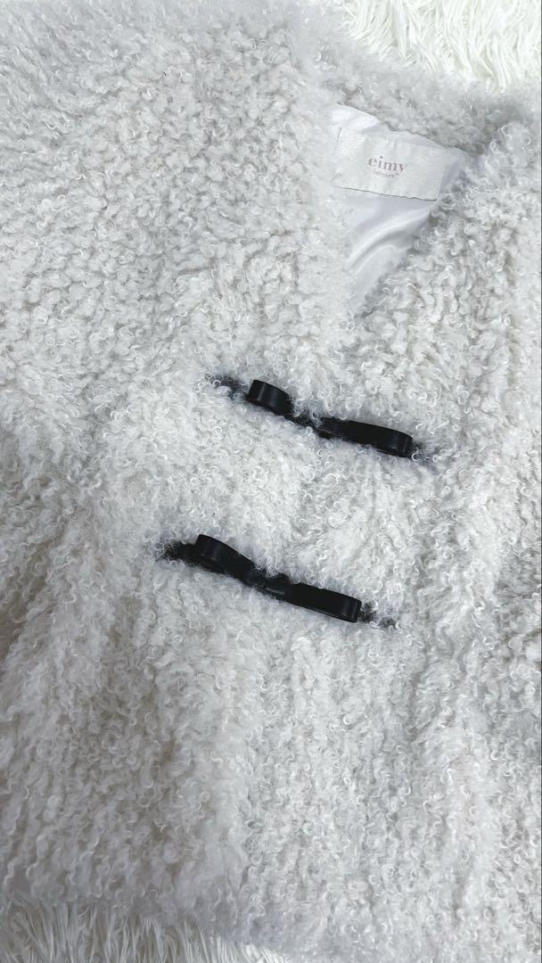 eimy istoire French poodle fur リボンジャケット