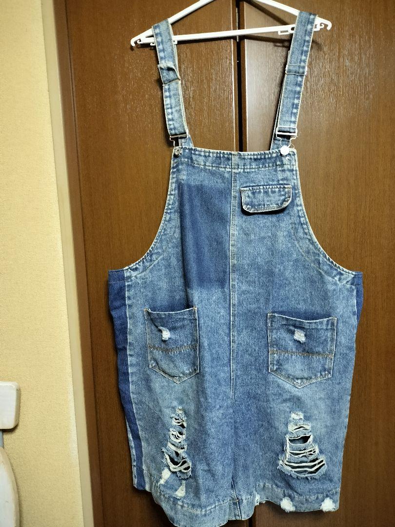 Ai Le Er サロペット ハーフパンツ 3L