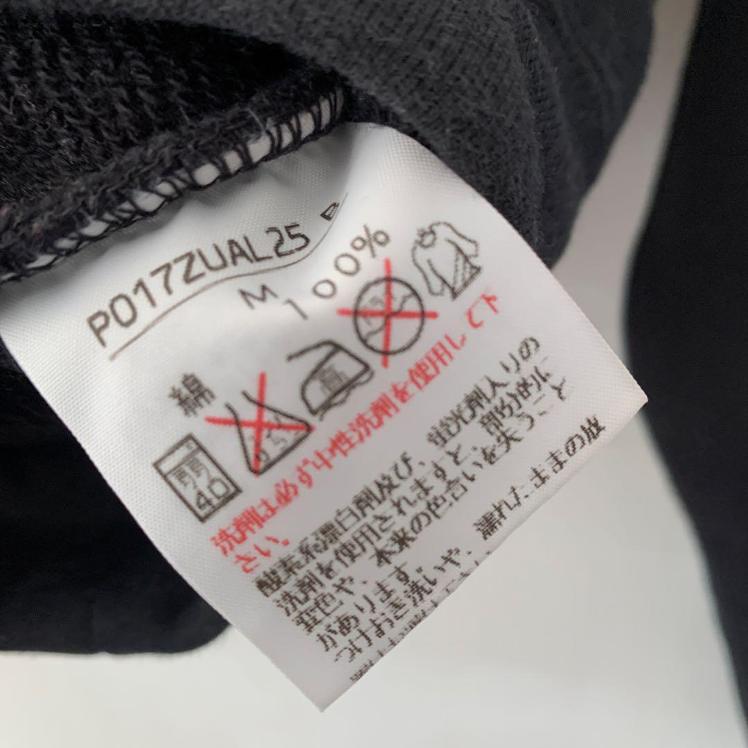 ピンクハウス　長袖トレーナー　パッチワーク　花柄　ブラック　黒　カットソー　M